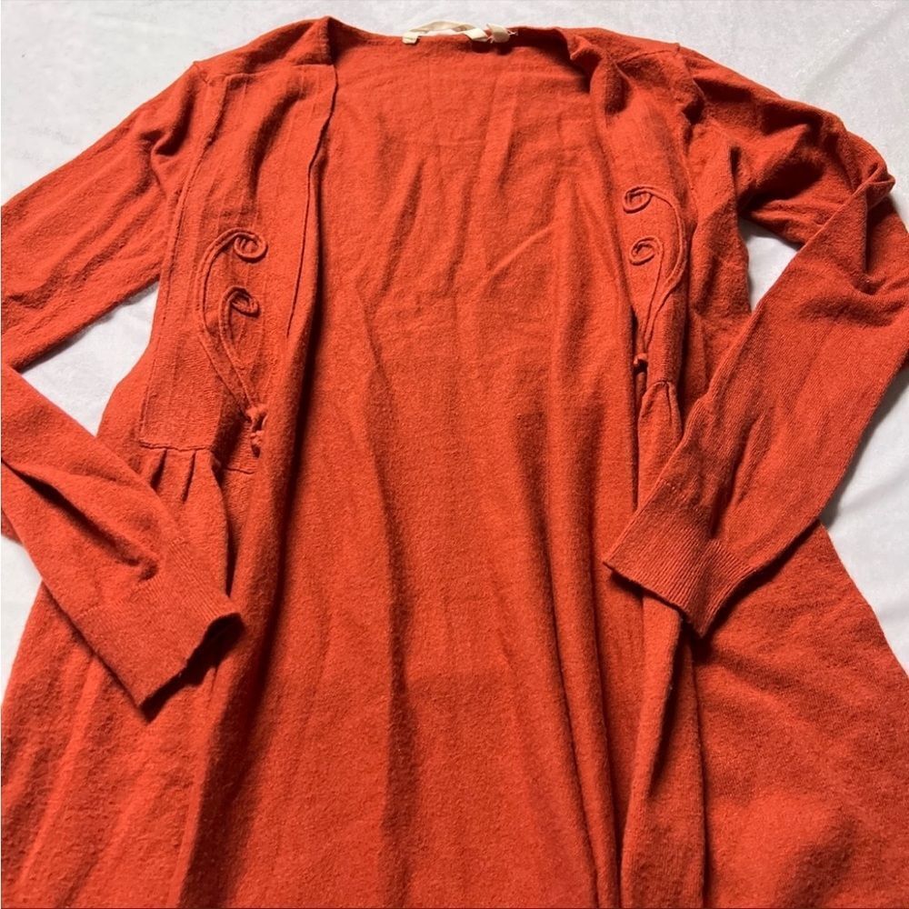 Soft surroundings Xs‎ orange cardigan